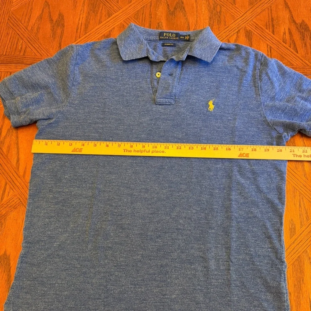 Polo Ralph Lauren Polo Shirt Blue Short Sleeve Sz Medium